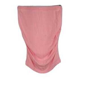 Sundry Bodycon Skirt Pull-on Ruched Terry Women Size 1 S Pink NEW w/FLAWS